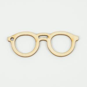 Wooden Glasses Natural 6x2.2cm