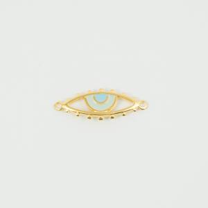Eye Gold Enamel Seafoam-Light Blue