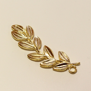 Gold Plated Olive Branch (5.3x1.6cm)