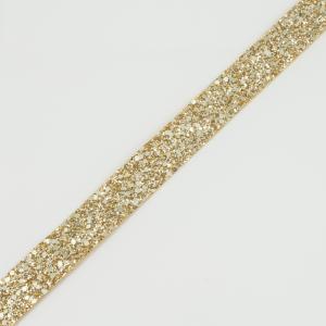 Cloth Braid Gold Strass 53x2cm