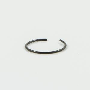 Steel Nose Hoop Black 12mm