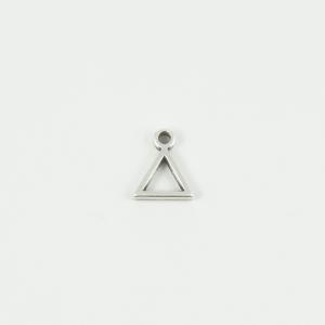 Τρίγωνο Περίγραμμα Ασημί 1.1x0.9cm
