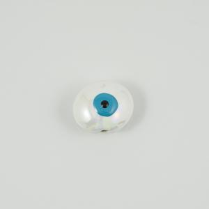 Ceramic Eye White 3.3x2.8cm
