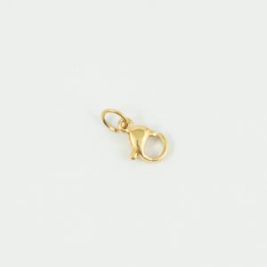Steel Claw Clasp Gold 13x7mm