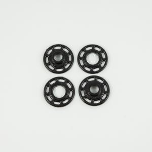 Acrylic Snap Fasteners Black 2.1cm