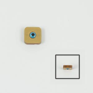 Square Eye Plexiglass Gold 1x1cm