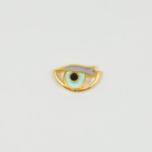 Μάτι Χρυσό Σμάλτο Βεραμάν 1.8x1.2cm