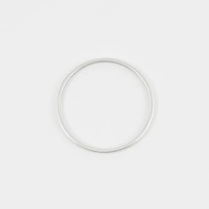 Circle Outline Silver 2.6cm