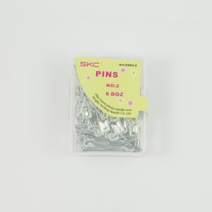 Safety Pins Silver 3.7x0.7cm