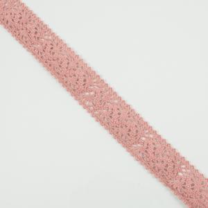 Knitted Ribbon Pink 2.5cm