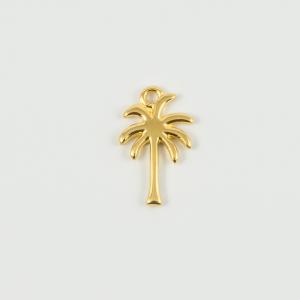 Metal Palm Tree Gold 1.9x1.2cm
