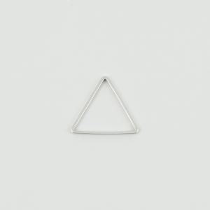 Τρίγωνο Περίγραμμα Ασημί 1.7x1.5cm