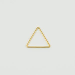 Τρίγωνο Περίγραμμα Χρυσό 1.7x1.5cm