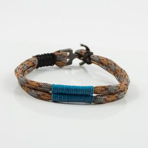 Mountaineering Bracelet Beige-Turquoise