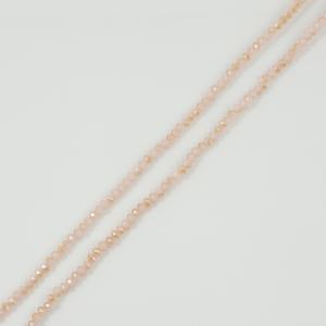 Polygonal Beads Ivory-Beige 4mm