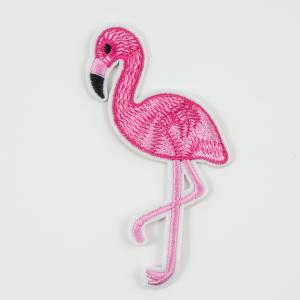 Iron-On Patch Flamingo 9x6cm