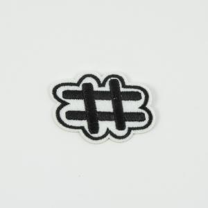 Iron-On Patch Hashtag