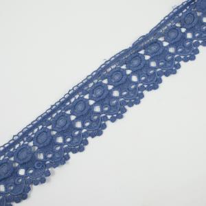 Knitted Braid Dark Blue 6.5cm
