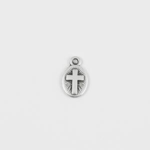 Metal Cross Silver 1.3x0.8cm