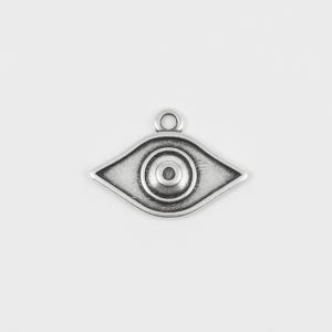 Metal Eye Silver 2.2x1.6cm