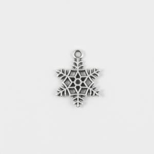 Metal Snowflake Silver 1.8x1.3cm