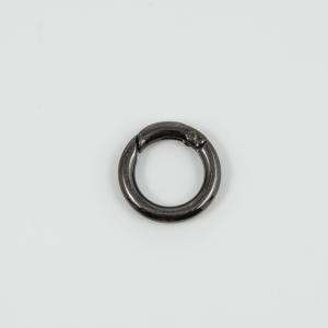 Metal Hoop Round Black Nickel 2.3cm