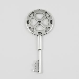 Μεταλλικό Κλειδί Ασημί 7x3cm