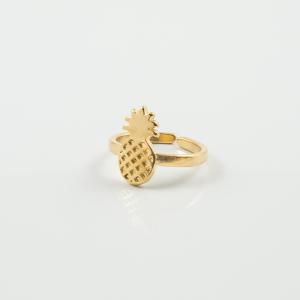 Ring Pineapple Gold 2x2.1cm