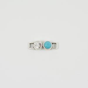 Item Crystals White-Turquoise