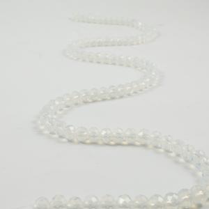 Polygonal Beads Transparent 6mm