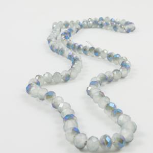 Polygonal Beads Gray-Iridescent 6mm