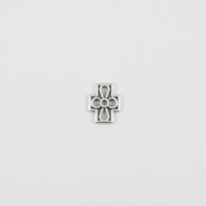 Metal Cross Silver 1.4x1.1cm
