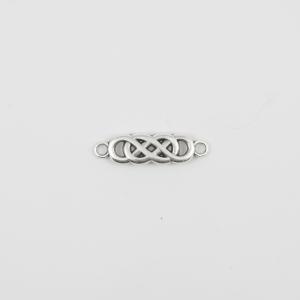 Ενωμένο Άπειρο Ασημί 2.8x0.8cm