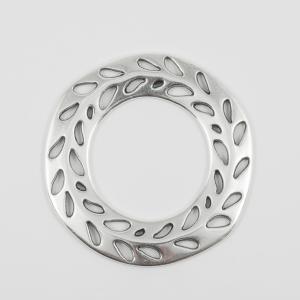 Metal Wreath Silver 6cm