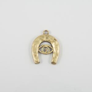 Metal Horseshoe-Eye Bronze 3.5x2.8cm