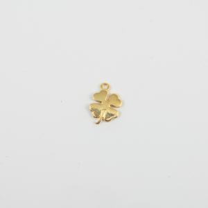Metal Four Leaf Clover Gold 1.5x1.2cm