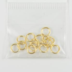 Metal Hoops Gold 6.5x1mm (1.6gr)
