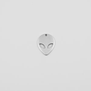 Metal Alien Silver 2x1.5cm