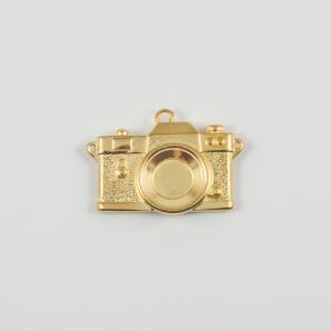 Metal Camera Gold 4.1x2.8cm