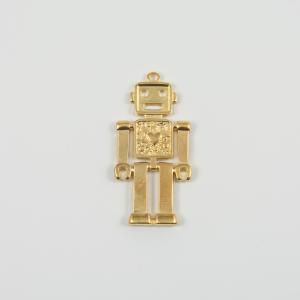 Metal Robot Gold 4.5x2.2cm