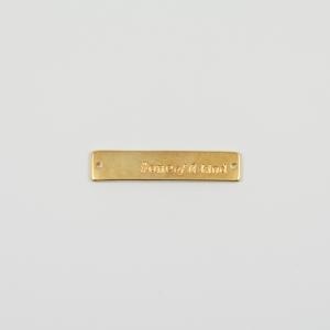 Plate "#oneofakind" Gold 4x0.9cm