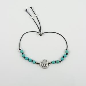 Bracelet Turquoise "18" Heart Silver