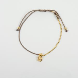 Bracelet Elephant "18" Chain Gold