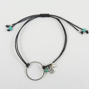 Bracelet "18" Hoop Turquoise Beads