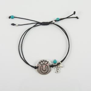 Bracelet "18" Eye Turquoise Beads