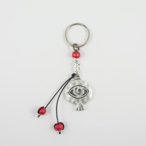 Charm Key Ring "18" Pomegranate