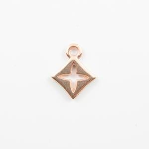Cross Pendant Pink Gold 1.4x1.1cm