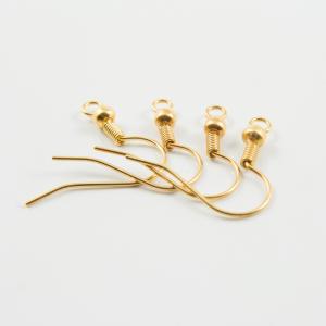 Hooks Earrings Gold 2cm