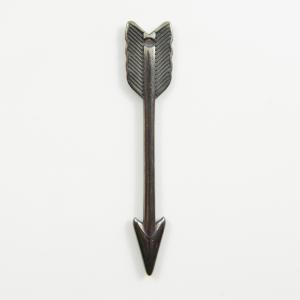 Metal Arrow Black Nickel 6x1.2cm