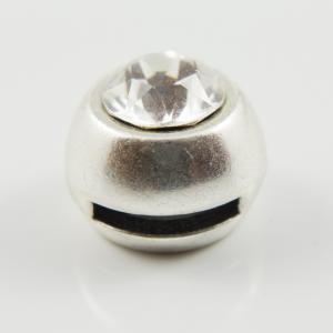 Silver Item Crystal White 14mm